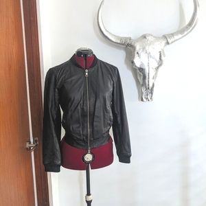 ~SOLD~Genuine Leather Armani Bomber